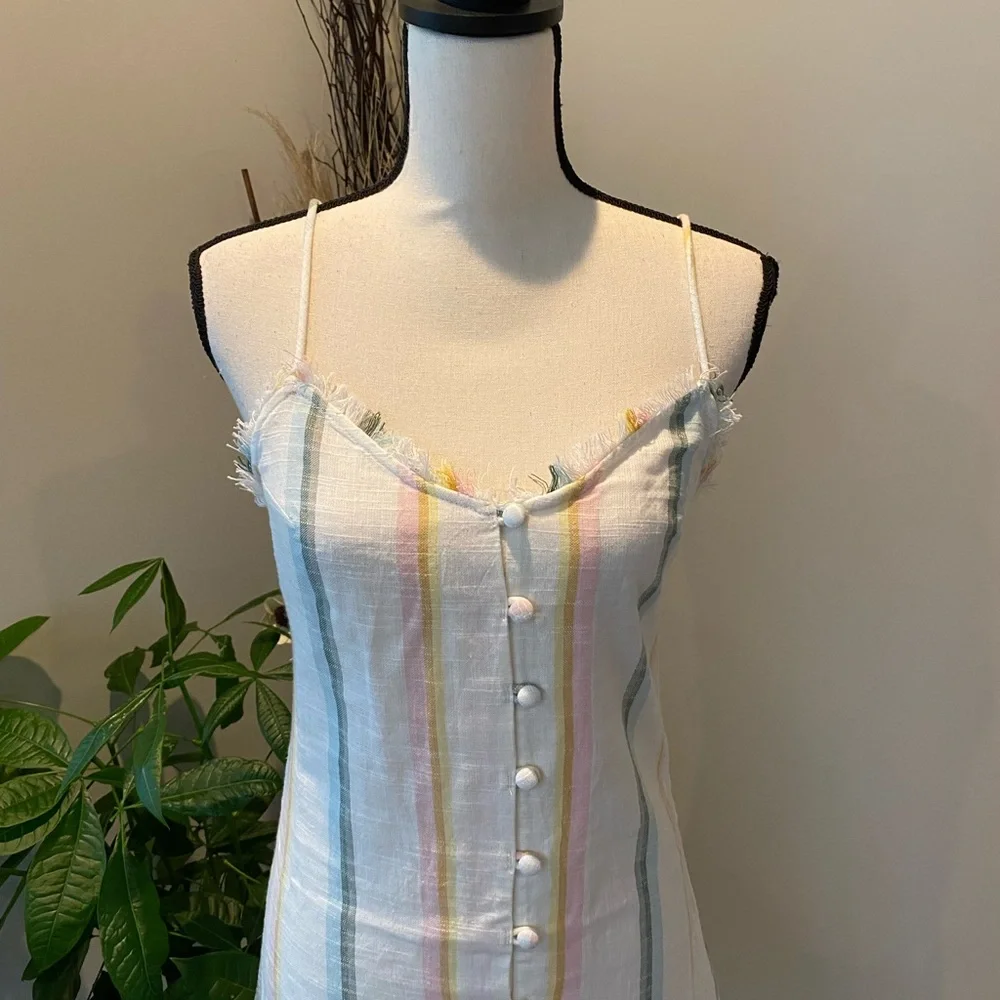 ✨Billabong (NWOT) Salty Blonde Sunny Stripes Slip Dress Size S✨ - Picture 3 of 7